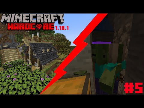 Minecraft Hardcore 1.18 #5 - ვაშენებთ საცავს და XP ფერმას!!!